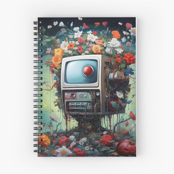 Item preview, Portrait TV Floral designed and sold by Lacuna Ipsum.