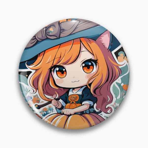 Artikelvorschau, Chibi-Hexe Halloween entworfen und verkauft von ThreadmyCanvas.