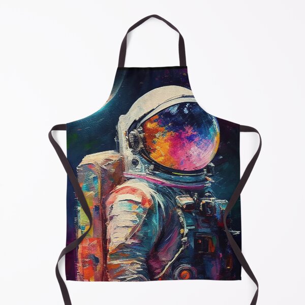 Item preview, Astronaut Abstract Portrait Painting - Colourful Artwork Illustration designed and sold by LukesDrawings.