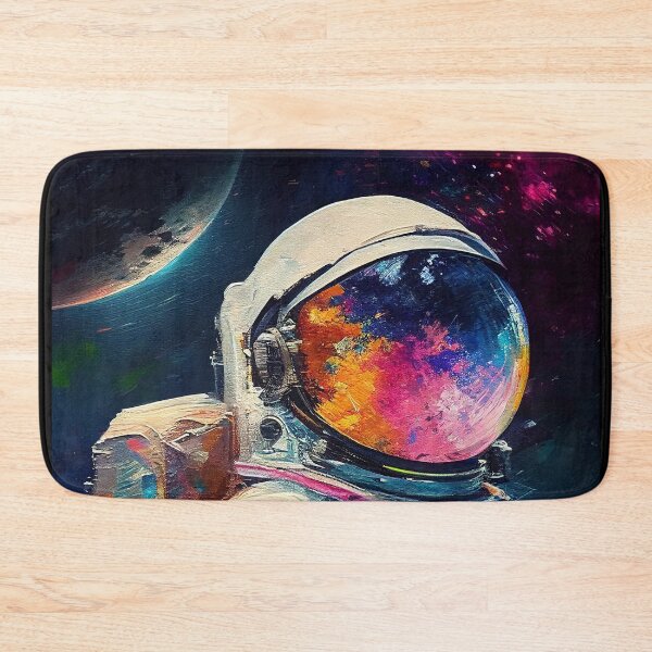 Item preview, Astronaut Abstract Portrait Painting - Colourful Artwork Illustration designed and sold by LukesDrawings.