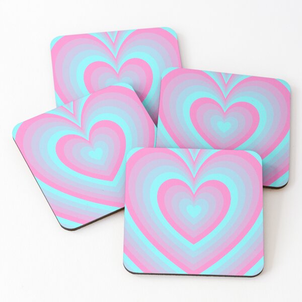 Item preview, Fizzy Pink and Blue Groovy Heart Pattern designed and sold by EpicCreation.