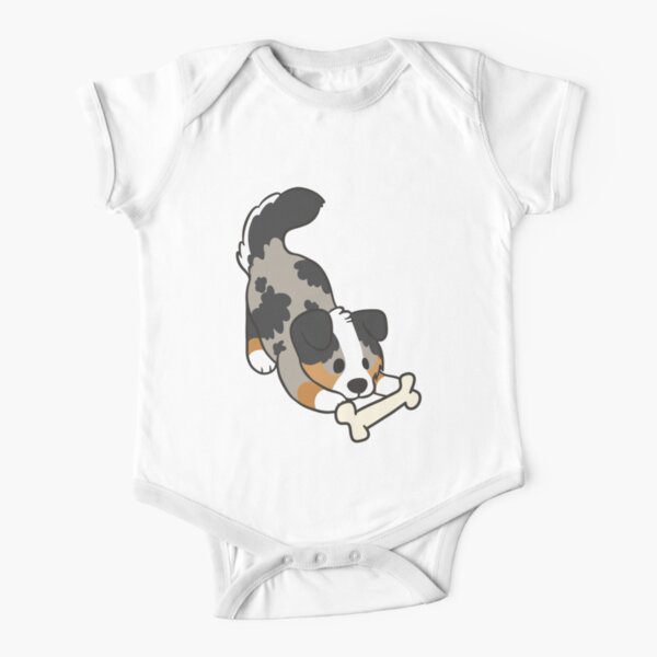 Australian Shepherd Short Sleeve Baby One-Piece