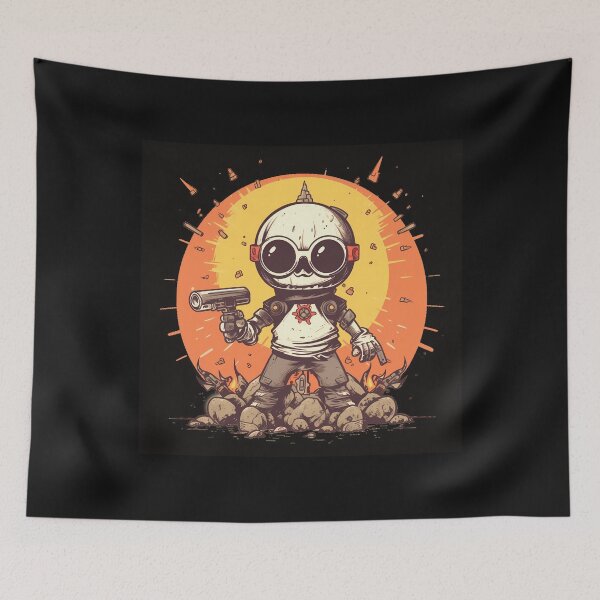 Item preview, Baby Cyborg Robot Skull designed and sold by MLArtifex.