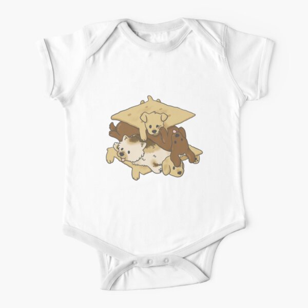 S'mores Puppers Short Sleeve Baby One-Piece