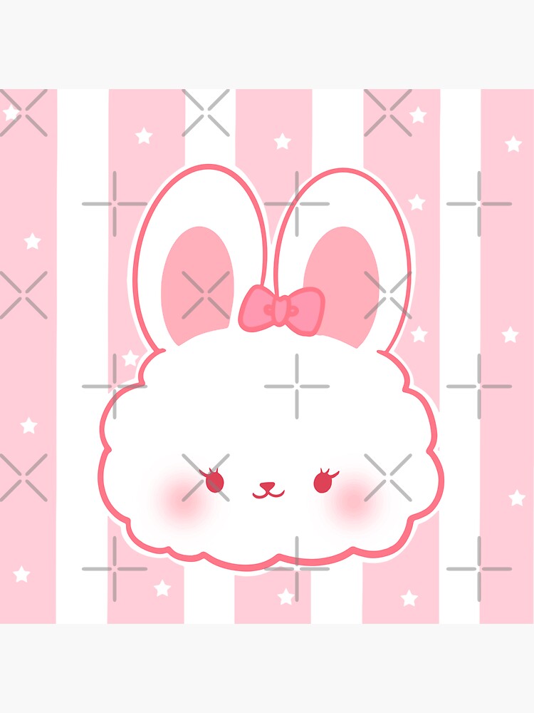 Kawaii Rabbit Bunny Pink 45 Pieces Stickers – omgkawaii