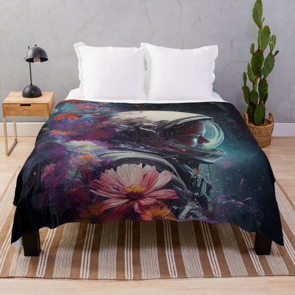 Item preview, Floral Astronaut Portrait Painting designed and sold by LukesDrawings.