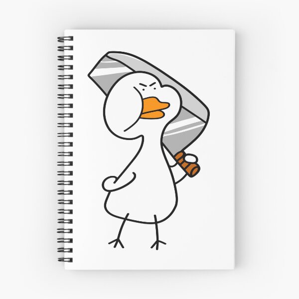 Item preview, White duck with knife designed and sold by 147ology.