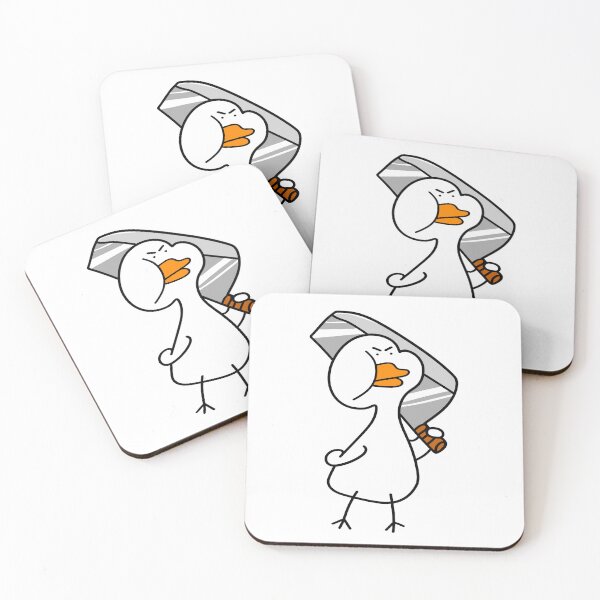 Item preview, White duck with knife designed and sold by 147ology.