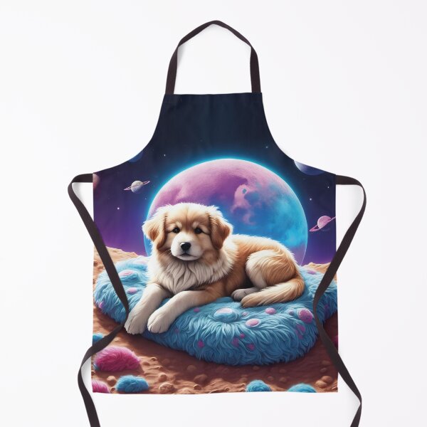 Item preview, cute dog on the moon, 80s designed and sold by Mauswohn.