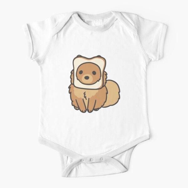 Pomeranian Short Sleeve Baby One-Piece