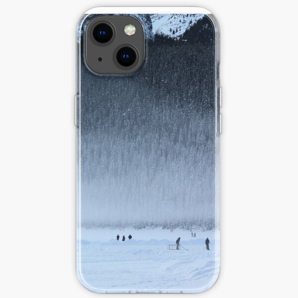Hockey on Lake Louise iPhone Soft Case
