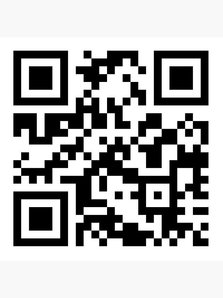 Rickroll - QR Code Sticker for Sale by UsernameIsInUse