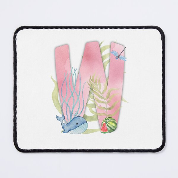 Item preview,  Alphabet Letter W in Watercolors!  Whale of Wisdom: 'W'onders of Learning with Watermelon Delight! designed and sold by Sun Sand & Sea Art.