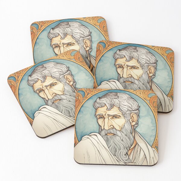 Item preview, Epicurus Greek drawing designed and sold by ComicsFactory.