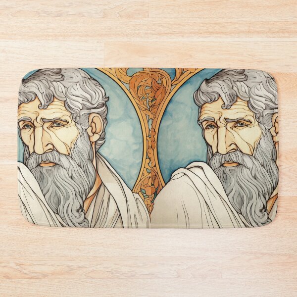 Item preview, Epicurus Greek drawing designed and sold by ComicsFactory.