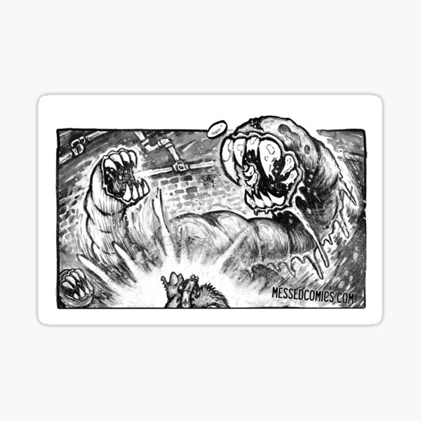 Sewer Worms Sticker