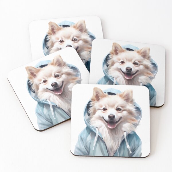 Item preview, American Eskimo Dog in a hoodie designed and sold by IdeasCabin.