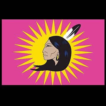 The Ieweras Gray Women's Warrior Flag - Mohawk Warrior Flag