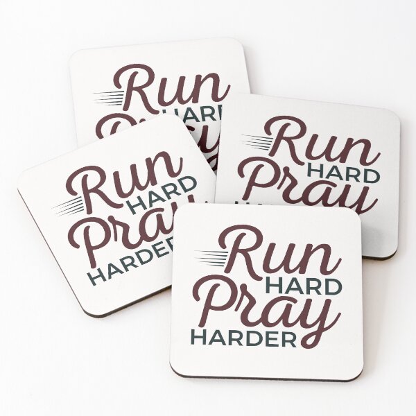 Item preview, Run Hard Pray Harder Christian Runner designed and sold by jaygo.
