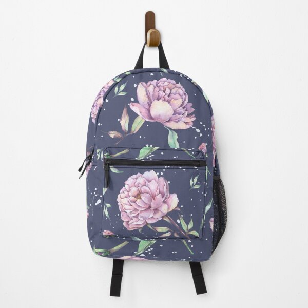Item preview, Aesthetic flower pattern with watercolor effect, Illustration of peonies and flower buds designed and sold by Malogue.