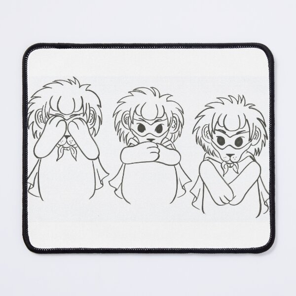 Item preview, Superhero lions in black and white designed and sold by Anmioma.