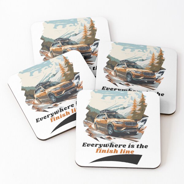 Item preview, Everywhere is the finish line cool car shirt designed and sold by SVRT SHIRT.