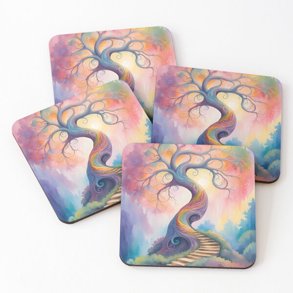 Item preview, Rainbow Tree Art designed and sold by EnchantedMoon143.