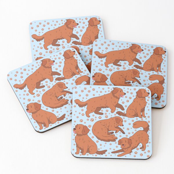 Item preview, Cute Red Golden Retriever dog pattern  designed and sold by Yaragold.