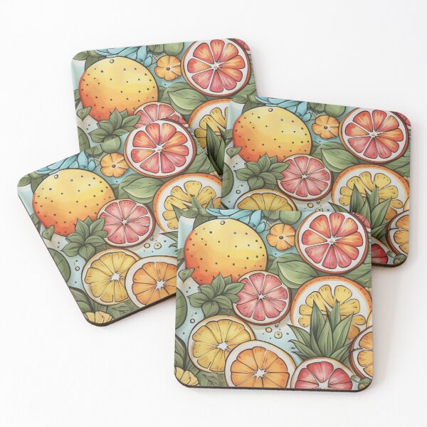 Item preview, Tropical Citrus Slices: Summer Vibes and Exotic Garden Party Grilling designed and sold by LoLovi.