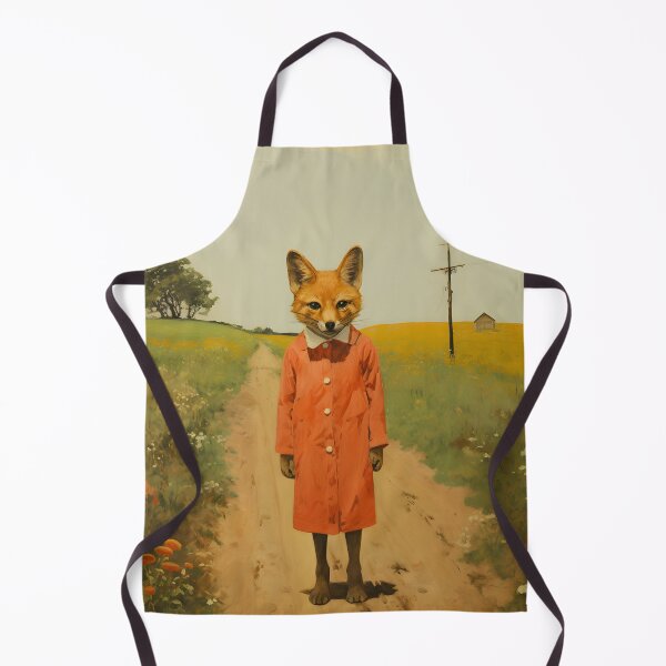 Artikelvorschau, Schrullige Country Fox Girl Vintage Collage | Retro-Kunstwerk entworfen und verkauft von The Whimsical Homestead.