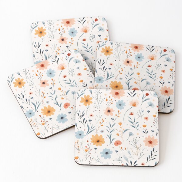Item preview, (Single Photo)Enchanted Flora: Boho Art Minimalist pastel-colored wildflowers. designed and sold by AlienSkinEyes.