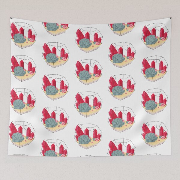 Item preview, Red Crystals and Succulents  designed and sold by Alicilinia.