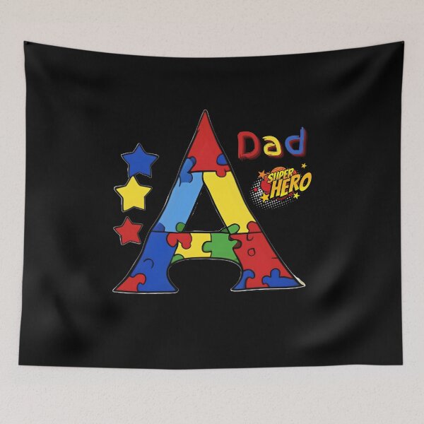 Item preview, Autism Awareness Dad super hero designed and sold by DarkFablecation.