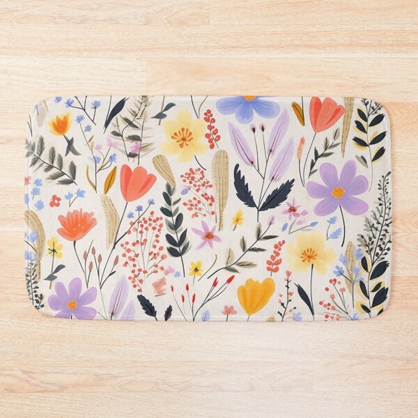 Item preview, (Non Pattern)Enchanted Flora: Boho Art Minimalist pastel-colored wildflowers. designed and sold by AlienSkinEyes.