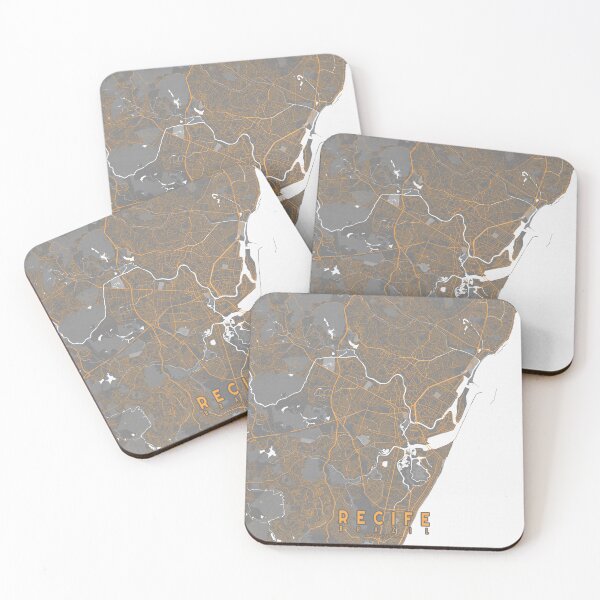 Item preview, Recife City Map of Brazil - Bauhaus designed and sold by deMAP.