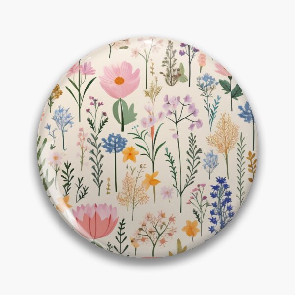 Item preview, (Non Pattern)Enchanted Flora: Boho Art Minimalist pastel-colored wildflowers. designed and sold by AlienSkinEyes.