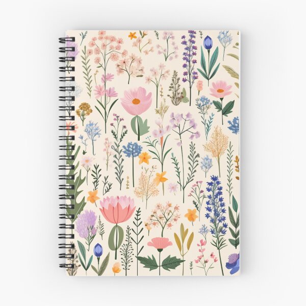 Item preview, (Non Pattern)Enchanted Flora: Boho Art Minimalist pastel-colored wildflowers. designed and sold by AlienSkinEyes.