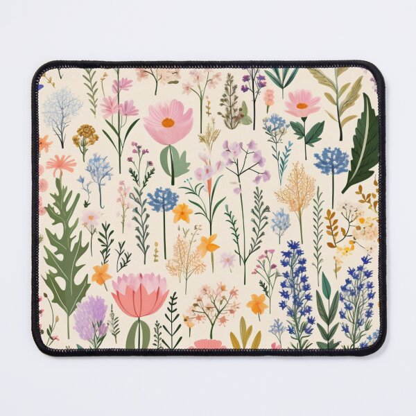 Item preview, (Non Pattern)Enchanted Flora: Boho Art Minimalist pastel-colored wildflowers. designed and sold by AlienSkinEyes.