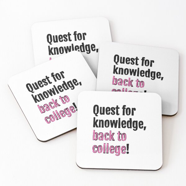 Item preview, Quest for knowledge, back to college! designed and sold by QuotopiaThreads.