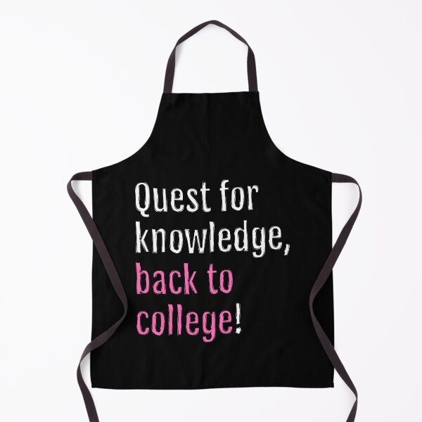 Item preview, Quest for knowledge, back to college! (Black Edition) designed and sold by QuotopiaThreads.