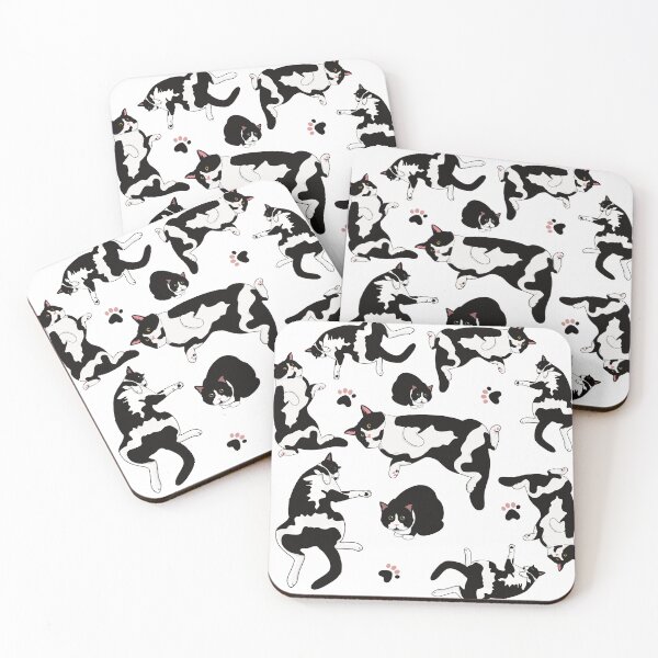 Item preview, Tuxedo cat pattern designed and sold by amiileila.