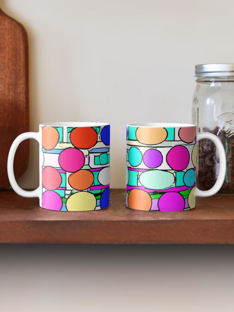Thumbnail 2 of 6, Coffee Mug, Colorful Pattern Magic designed and sold by Health And Fitness Posts e-Store.