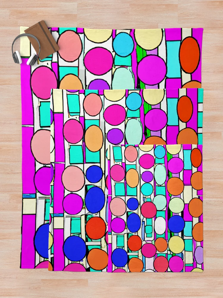 Thumbnail 5 of 6, Throw Blanket, Colorful Pattern Magic designed and sold by Health And Fitness Posts e-Store.