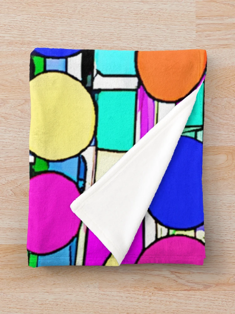 Thumbnail 3 of 6, Throw Blanket, Colorful Pattern Magic designed and sold by Health And Fitness Posts e-Store.