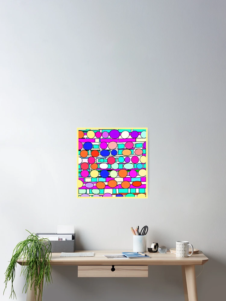 Thumbnail 2 of 3, Poster, Colorful Pattern Magic designed and sold by Health And Fitness Posts e-Store.