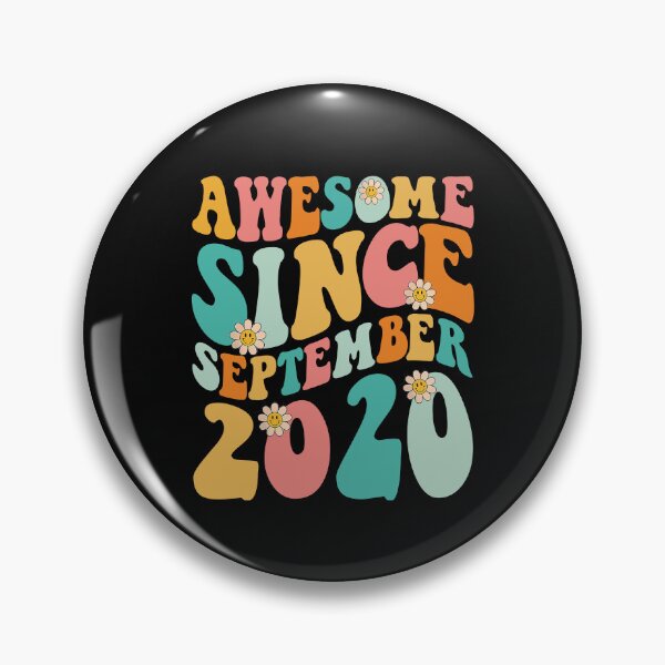 Item preview, Awesome Since September 2020 | Made In 2020 | Retro Groovy Birthday designed and sold by Christina-grich.