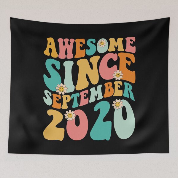Item preview, Awesome Since September 2020 | Made In 2020 | Retro Groovy Birthday designed and sold by Christina-grich.