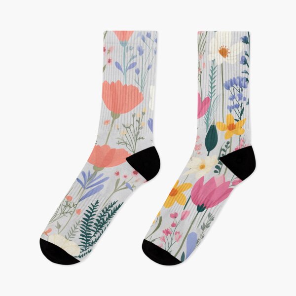 Item preview, (Non Pattern)Enchanted Flora: Boho Art Minimalist pastel-colored wildflowers. designed and sold by AlienSkinEyes.