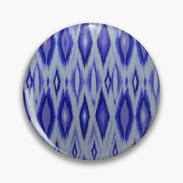 Item preview, Ikat blue ultramarine designed and sold by Alessandro Remo Mazzoni Remotextiles.