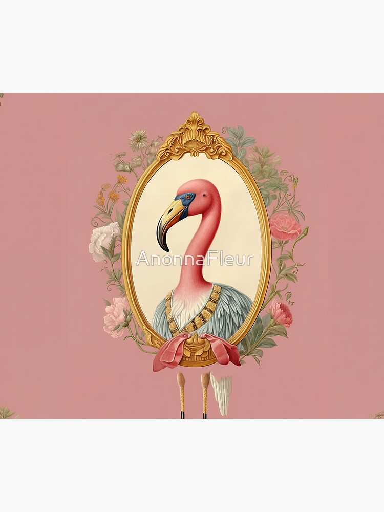 Disover Rosy - Vintage Fashion Pink Flamingo | Tapestry